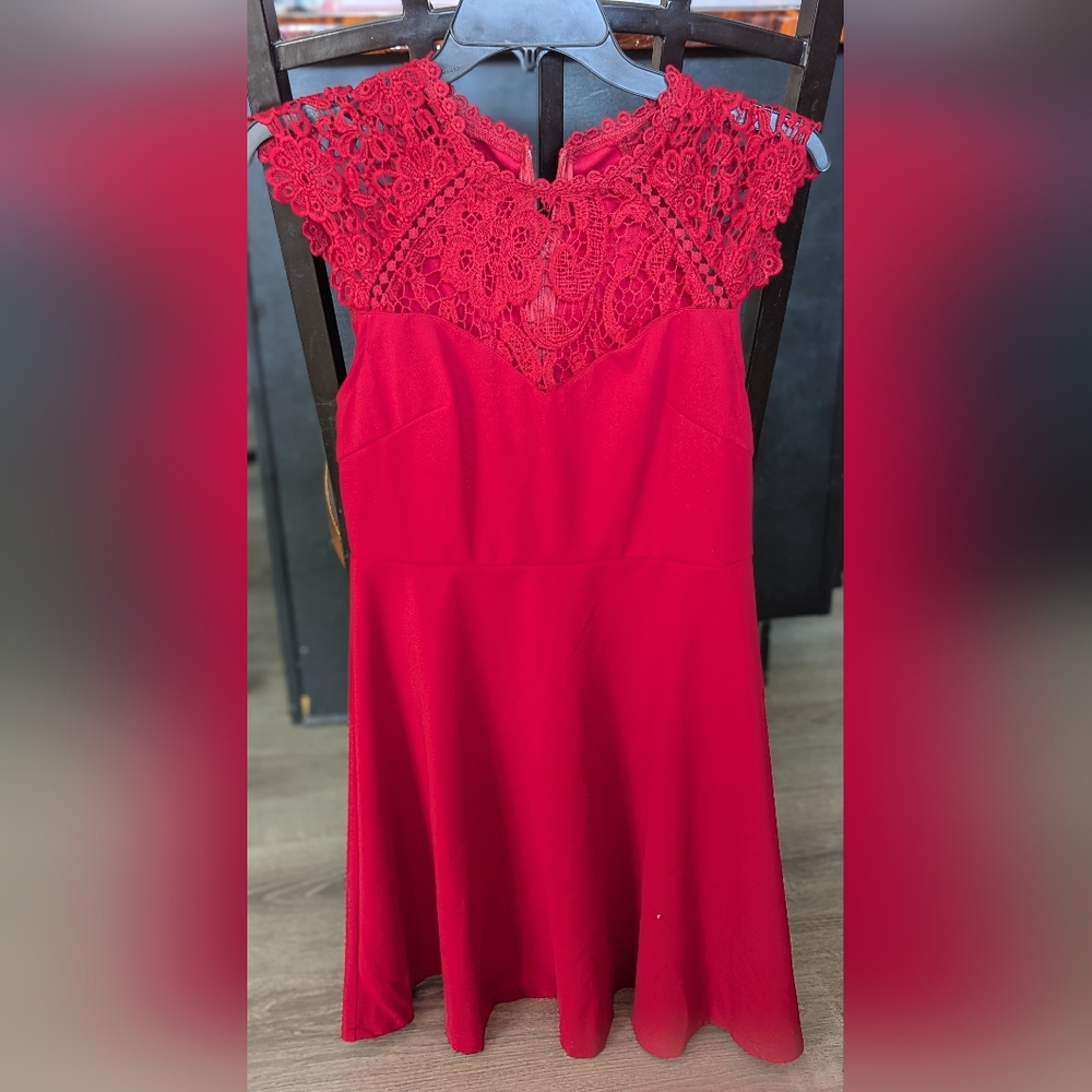 Red Mini Sundress Sz M NWT